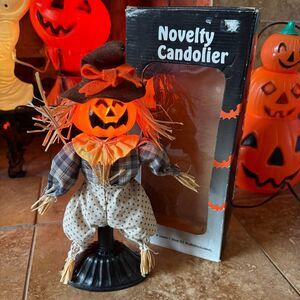 Vintage Halloween Scarecrow Jack-o-lantern Novelty Candolier